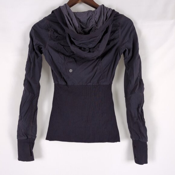 Lululemon Women's Purple Reversible Full Zip Athletic Jacket Lined w/ Hood, XS - Picture 2 of 11